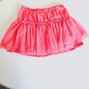 FREE SHIPPING ☆girls coral salmon color ruffle ballet tutu skirt 5t